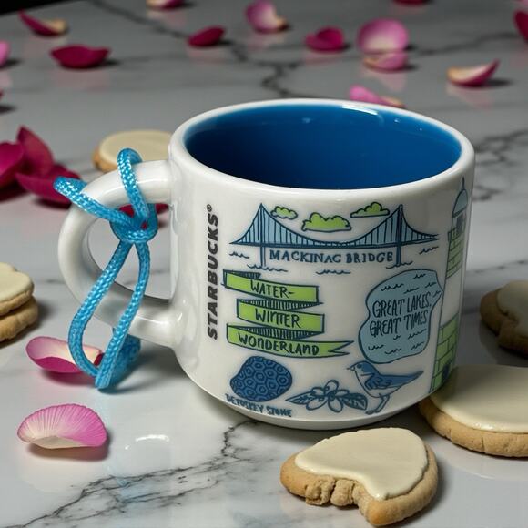 Starbucks Michigan Been There 2oz ORNAMENT Mug MINI NWT Box – NOT FULL SIZE - Picture 7 of 10
